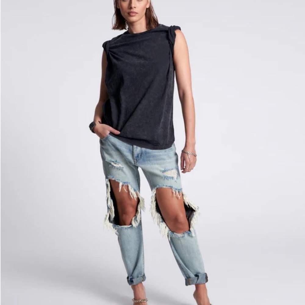 One Teaspoon Trashed Saints BF Jeans